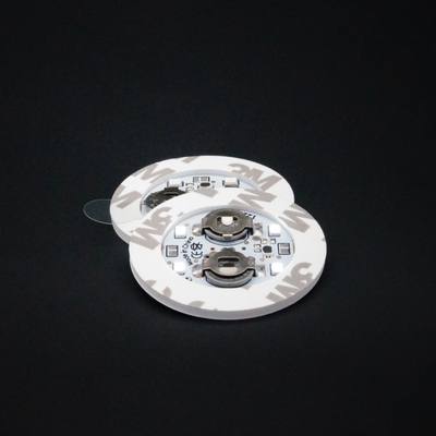 10 Pastilles Adhésives à LED Blanches 5 cm