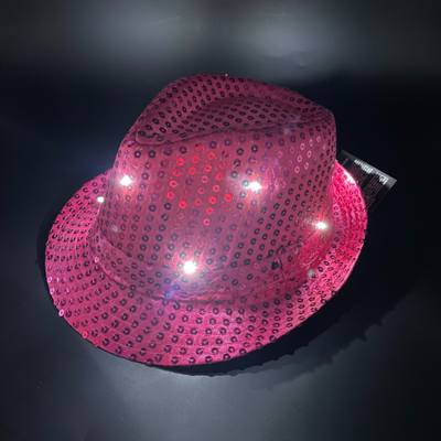 Chapeau Lumineux à LED - Noir