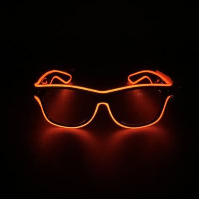 Lunettes Lumineuses Electroluminescentes LED EL Wire - Goodies lumineux évènementiel - accessoire lumineux rouge