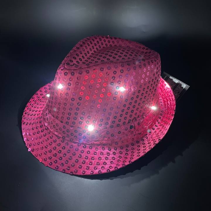 Chapeau Lumineux à LED - Noir