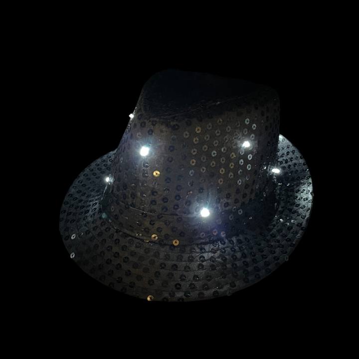 Chapeau Lumineux à LED - Noir