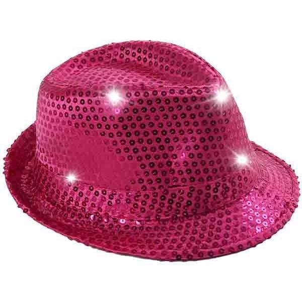 Chapeau Lumineux à LED - Noir