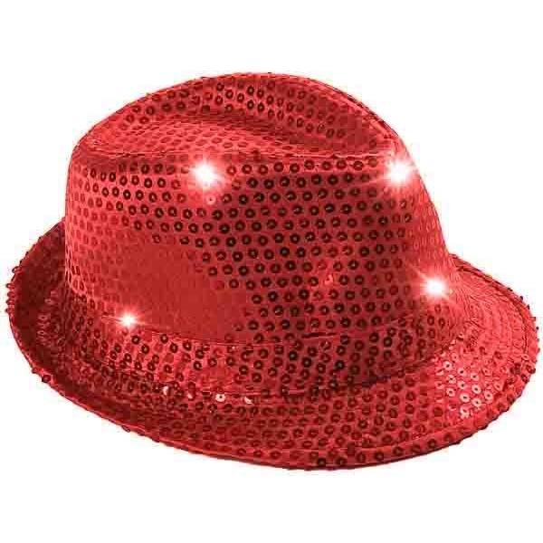 Chapeau Lumineux à LED - Noir