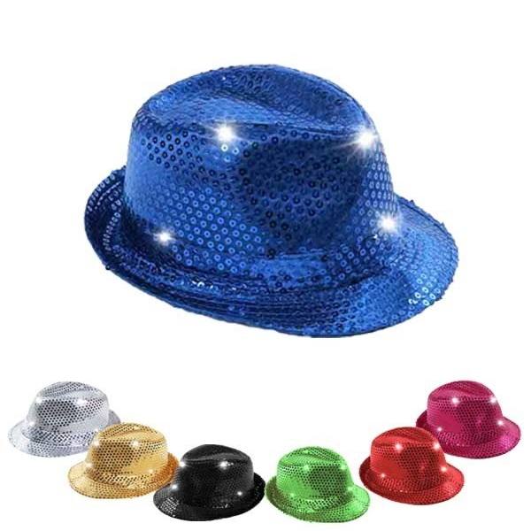 Chapeau Lumineux à LED - Noir