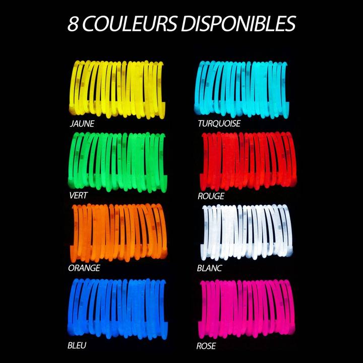 bracelets fluorescent lumineux par chimiluminescence - marque de qualité supérieure - Superbrite® premium glow