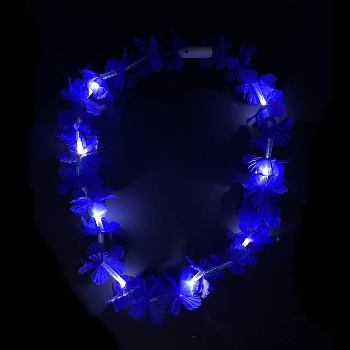 Collier Hawaïen Lumineux Multicolore