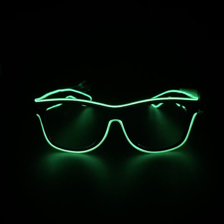 Lunettes Lumineuses Electroluminescentes LED EL Wire - Goodies lumineux évènementiel - accessoire lumineux rouge