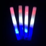 Baton Lumineux mousse LED Bleu Blanc Rouge